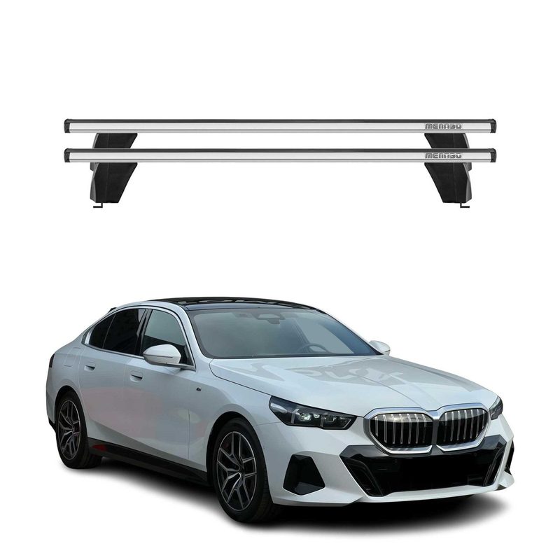 Roof Racks Cross Bars Luggage Carrier for BMW 5 G60 2024-2025 Alu Gray 2x