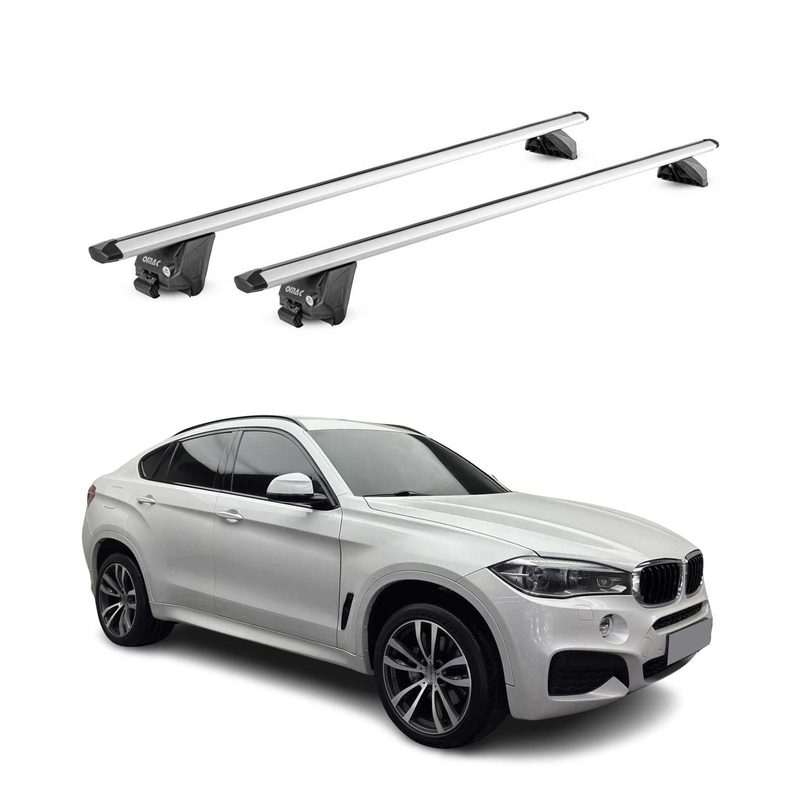 2015-2019 BMW X6 F16 Roof Rack Cross Bars Silver