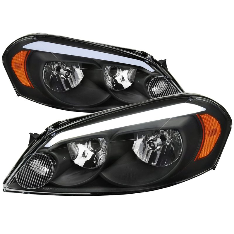 2006-2013 Chevy Impala/Monte Carlo/Impala Limited Factory Headlights LED Black