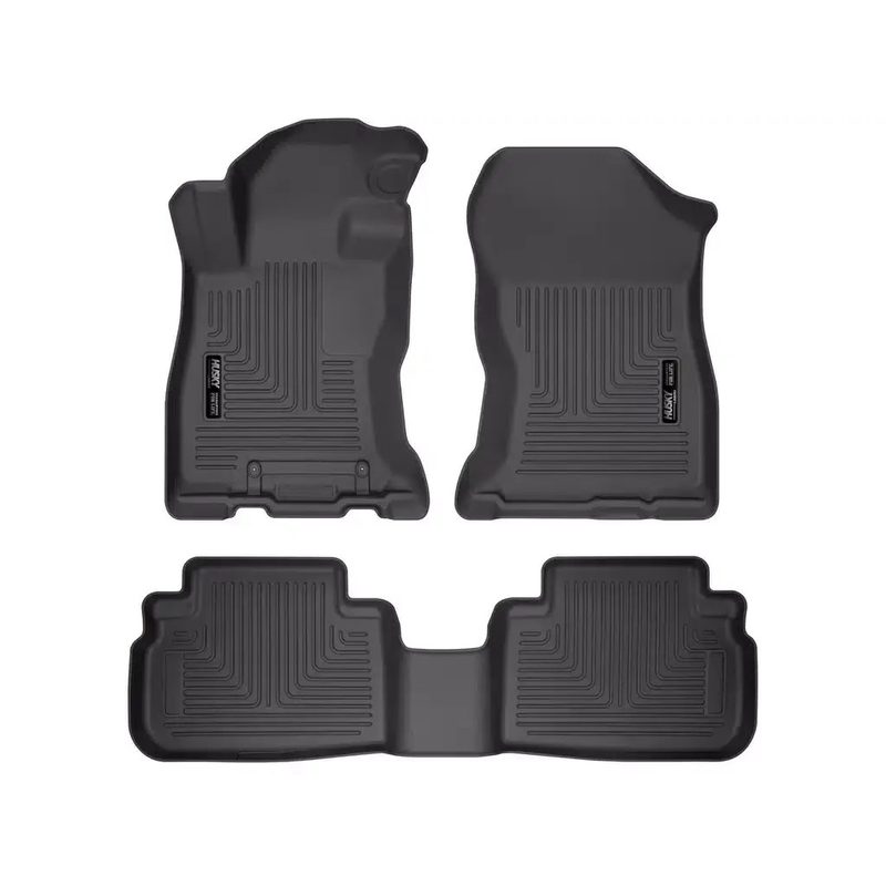 Tapetes Husky Weatherbeater 1ra y 2da Fila color Negro para Forester 19 - 25