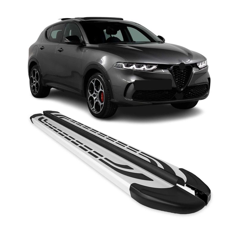 2023-2026 Alfa Romeo Tonale Running Boards Side Steps Silver