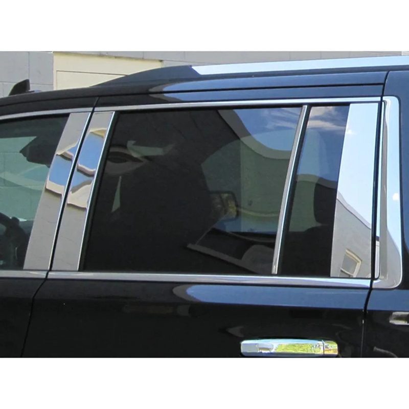2021-2025 Chevrolet Suburban GMC Yukon XL Stainless Steel Pillar Trim 10Pc