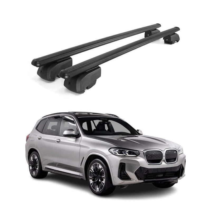 2021-2026 BMW iX3 G08 Roof Rack Cross Bars Black
