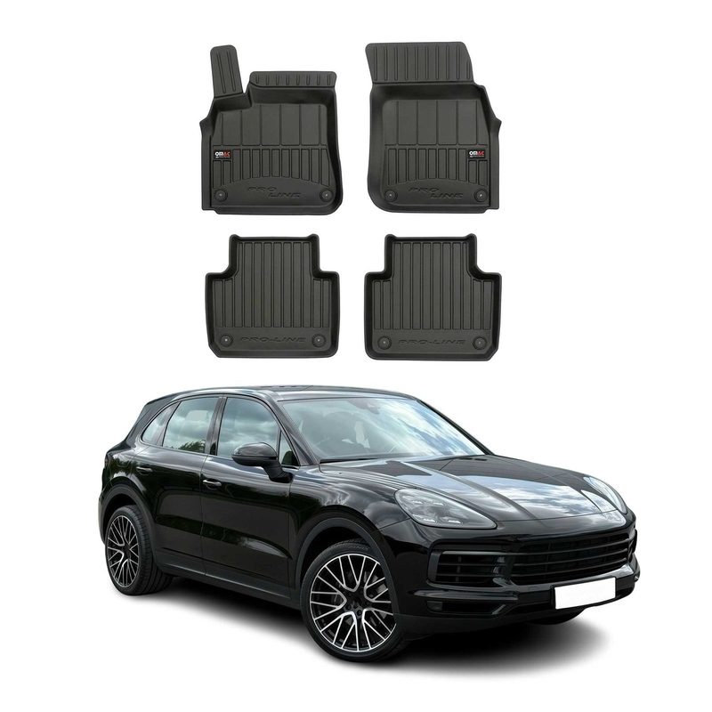 2019-2026 Porsche Cayenne Premium Floor Mats Liners Full Set All Weather Heavy Duty
