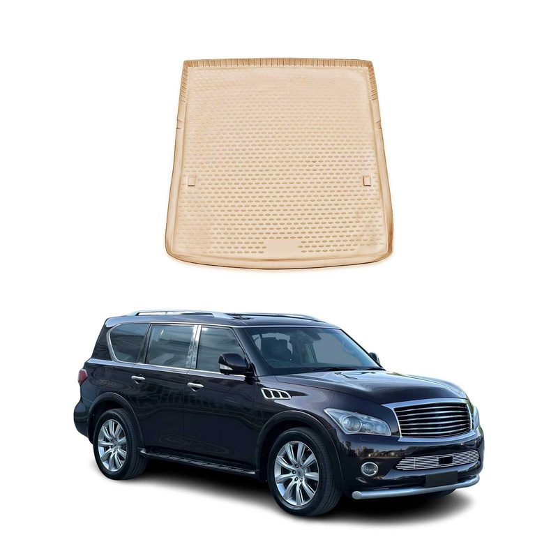 2010-2013 Infiniti QX56 Cargo Liner Trunk Mat All Weather Beige
