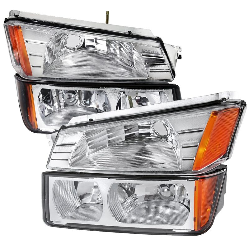 2002-2006 Chevy Avalanche 1500/2500 Factory Headlights Bumper Signal Lights
