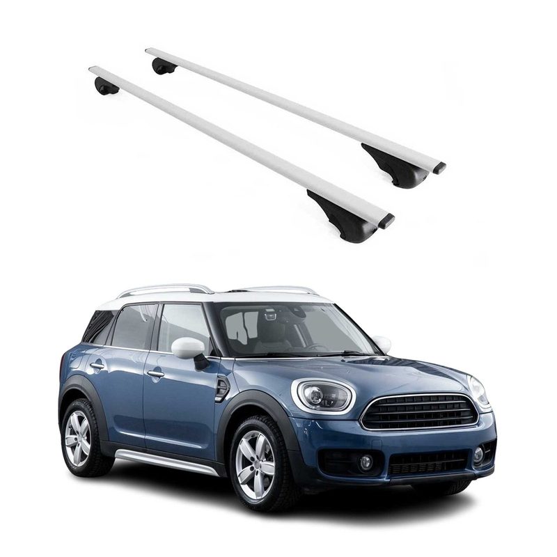 2017-2024 Mini Cooper Countryman F60 Roof Rack Cross Bars Silver