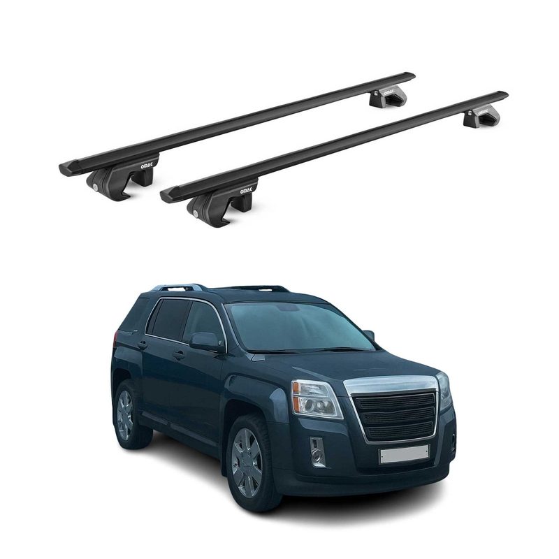 2010-2017 GMC Terrain Roof Rack Cross Bars Black Luggage Carrier 2 Pcs