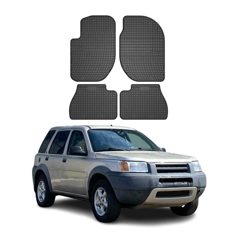 1996-2006 Land Rover Freelander Floor Mats Liners Full Set All Weather Rubber