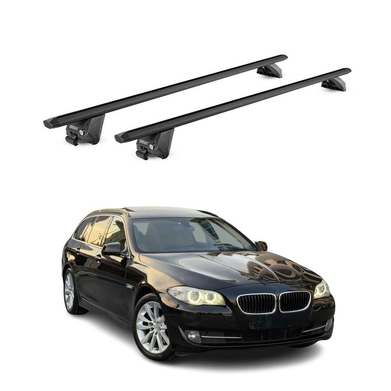 2010-2023 BMW 5 Series F11 G31 Wagon Roof Rack Cross Bars Black