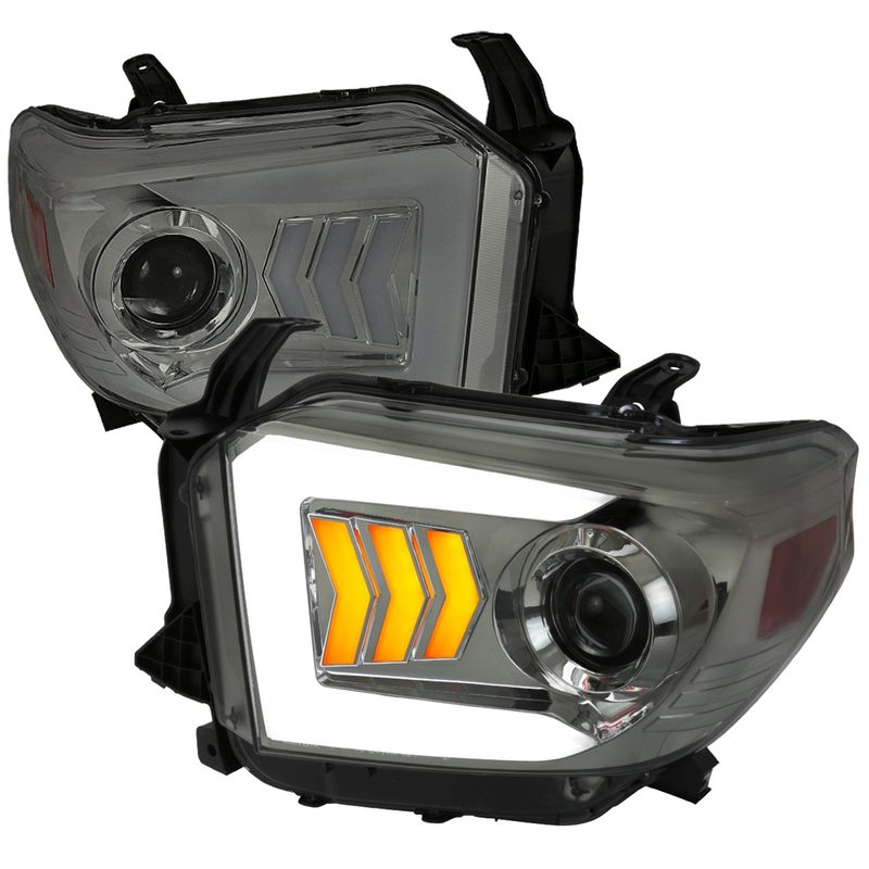 2014-2021 Toyota Tundra LED CBar Projector Headlights Arrow Signals Smoke