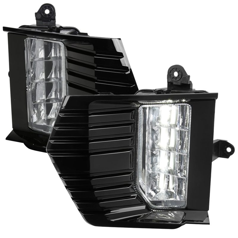 2021-2023 GMC Yukon/Yukon XL LED Fog Lights Kit Chrome Housing/Clear Lens