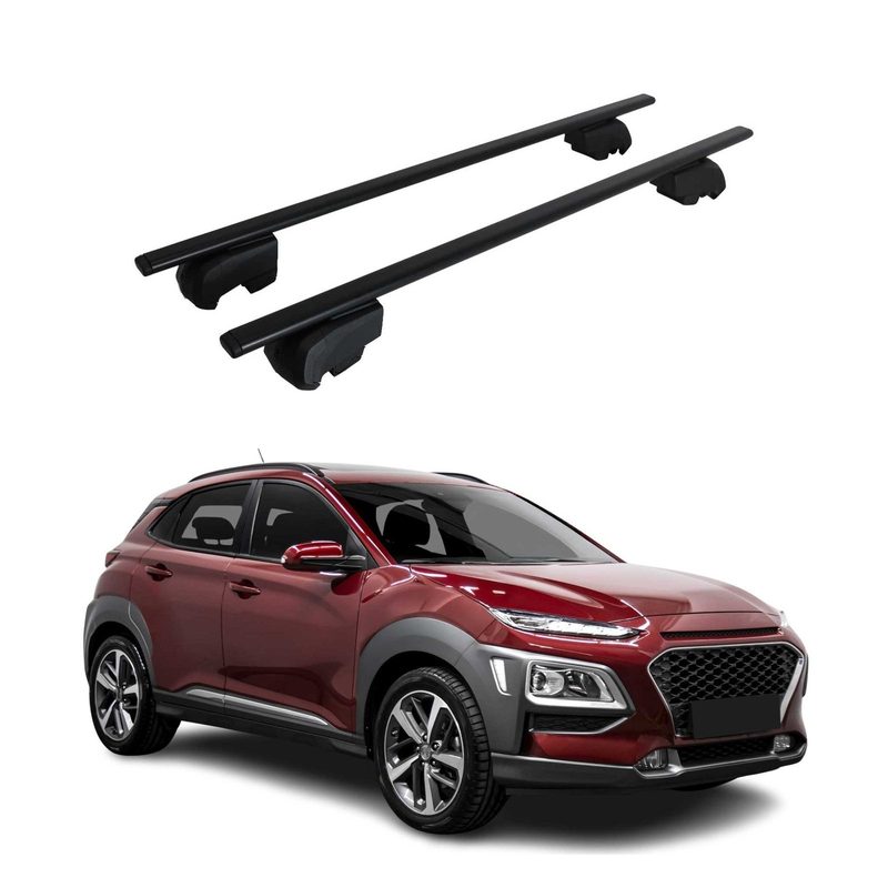 2018-2023 Hyundai Kona Roof Rack Cross Bars Black