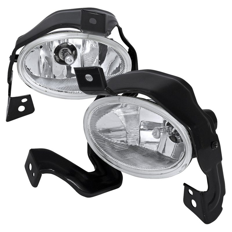 2010-2011 Honda CR-V H11 Fog Lights Kit w/Switch & Wiring Harness Chrome/Clear