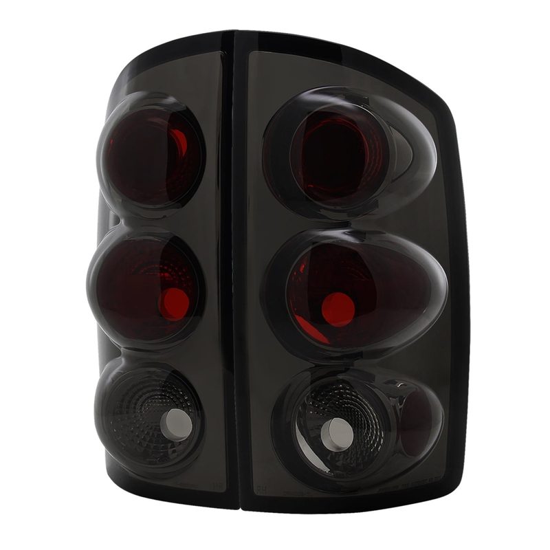 2002-2006 Dodge RAM Tail Lights Chrome Housing/Smoke Lens