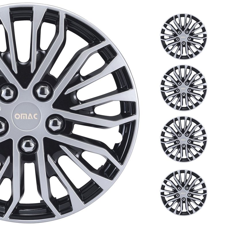 16" Wheel Covers for Ford Transit 150 250 350 2015-2025 Black Silver 4x Hub Caps