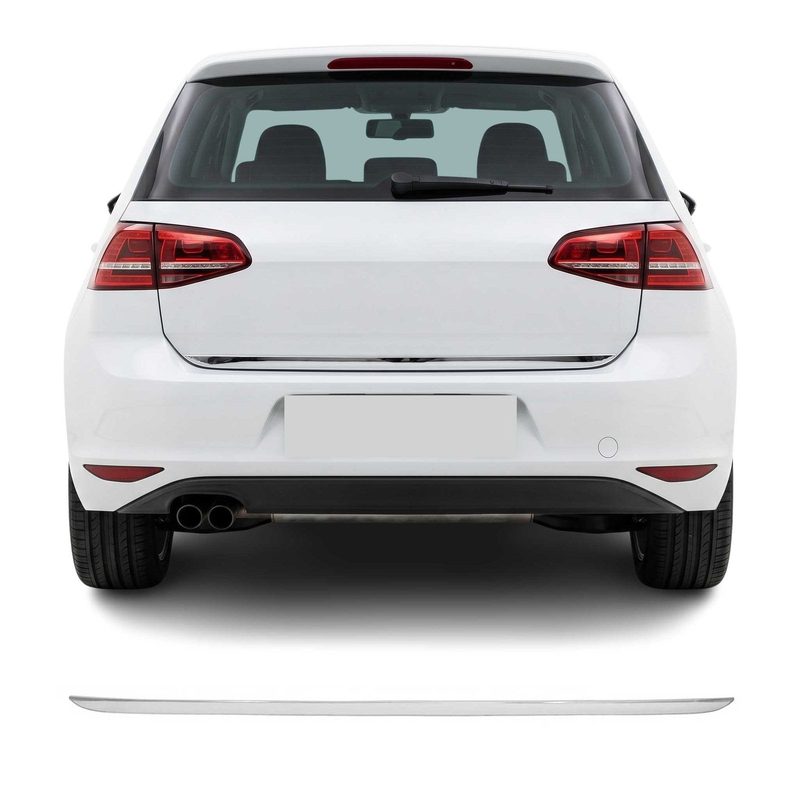 2022-2024 Volkswagen Golf MK8 Rear Trunk Lid Molding Trim Silver 1Pc Stainless Steel