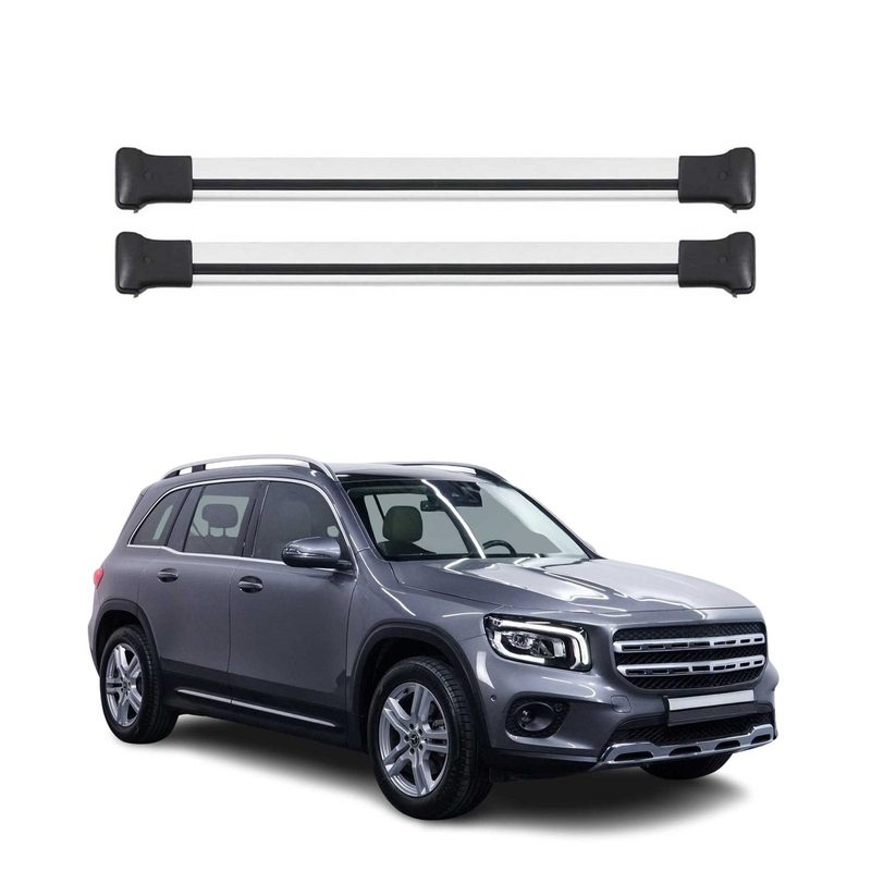 Roof Rack Cross Bars Luggage Carrier for Mercedes GLB Class 2020-2026 Gray 2Pcs