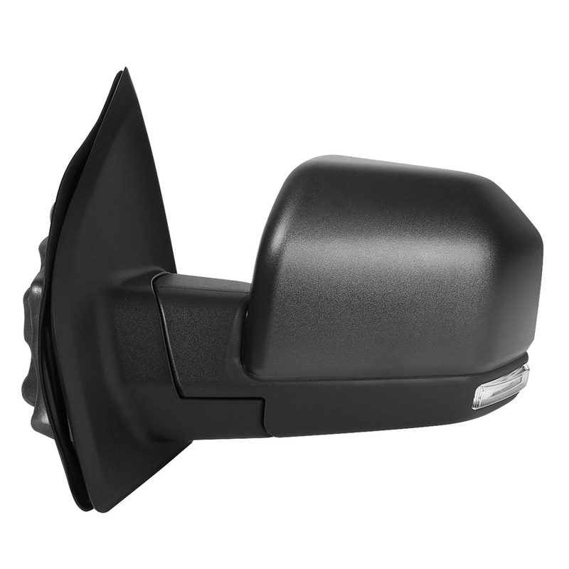 2015-2020 Ford F-150 Black Heated Side Mirror LED Turn Signal Driver Side
