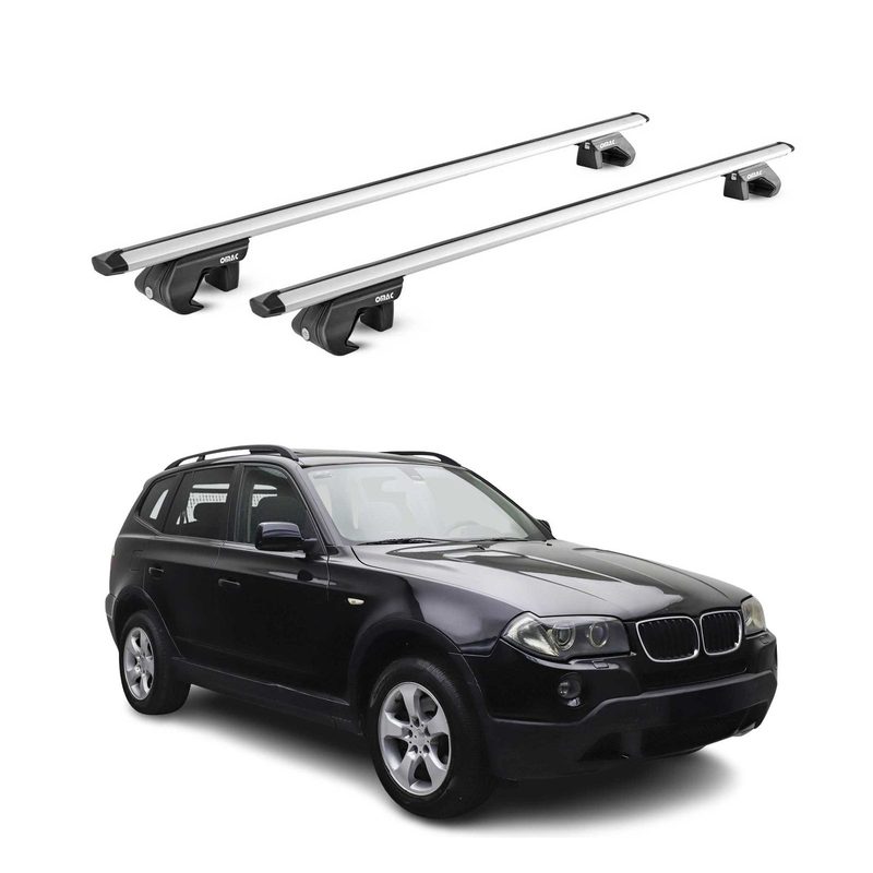 2004-2010 BMW X3 E83 Roof Rack Cross Bars Silver