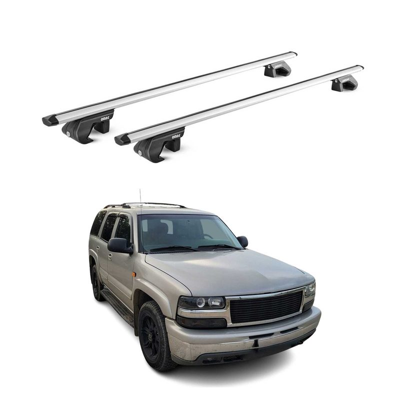 2001-2014 Chevrolet Tahoe Roof Rack Cross Bars Silver Luggage Carrier 2 Pcs