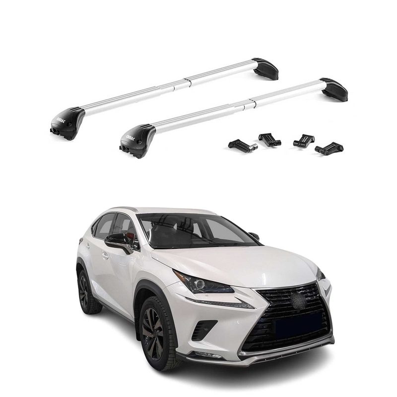 2015-2021 Lexus NX Roof Rack Cross Bars Silver