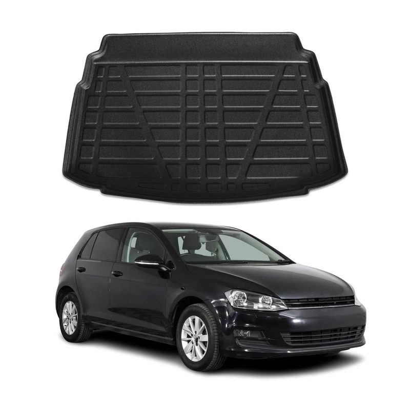 2015-2021 VW Golf Mk7 Cargo Liner Trunk Mat All Weather Lower Black