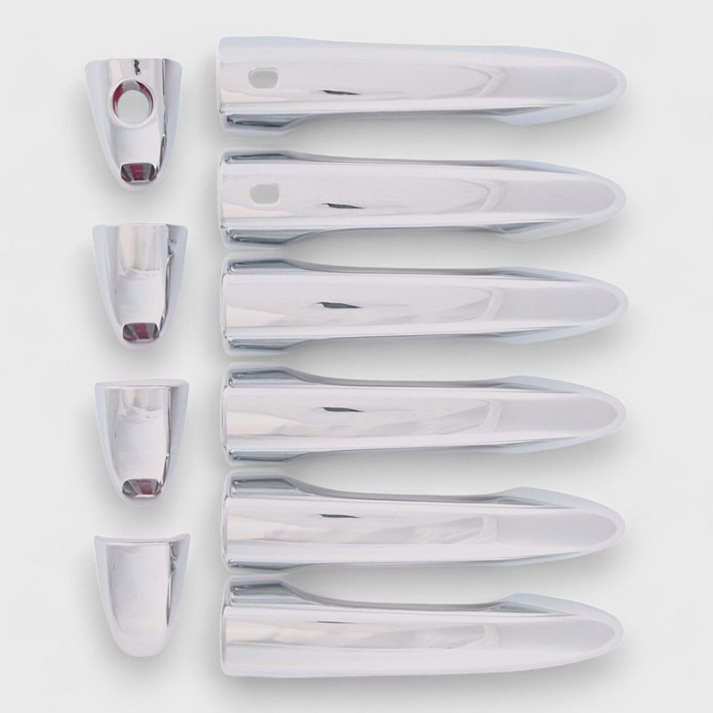 2017-2025 Jeep Compass Door Handle Cover Chrome 10Pcs ABS Plastic