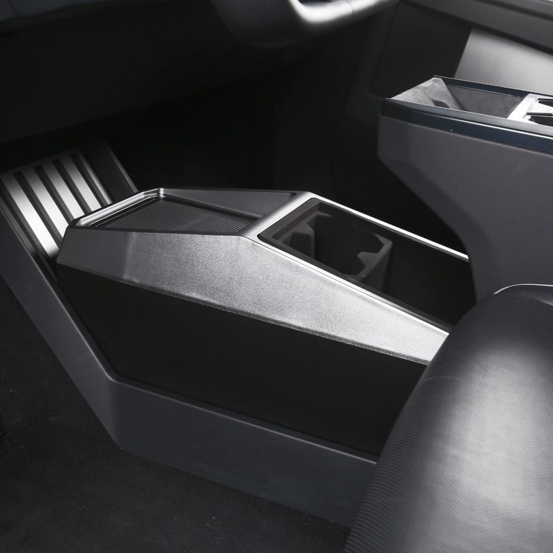 Tesla Cybertruck Center Floor Organizer & Trash Bin