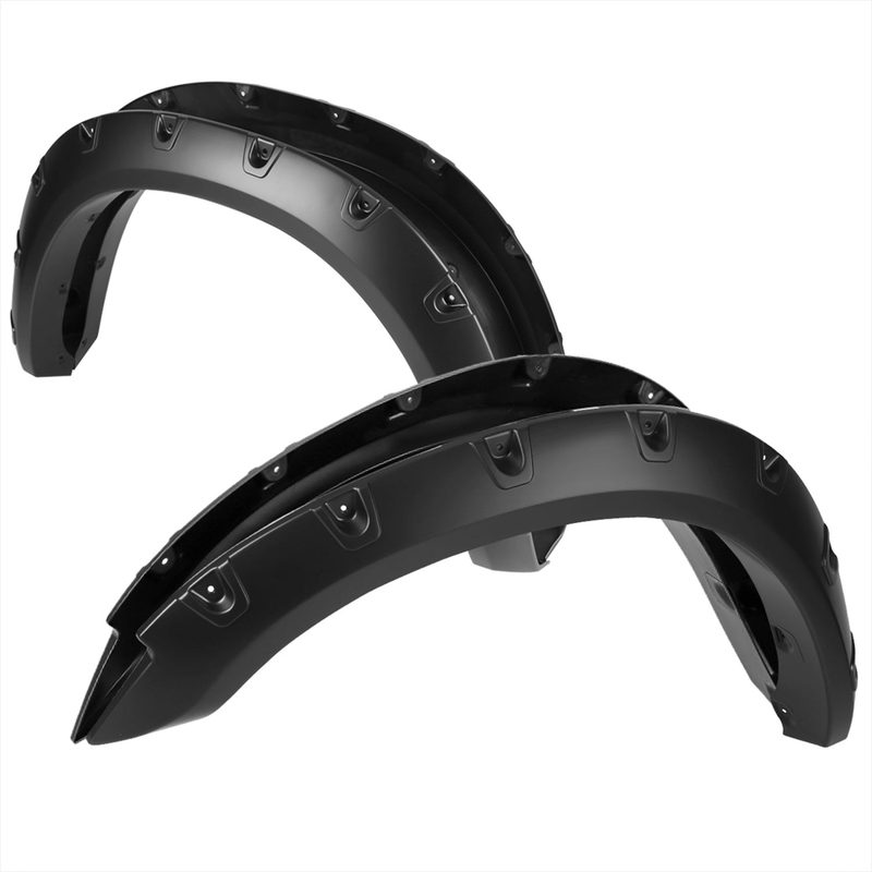 2010-2017 Dodge RAM 2500/3500 Smooth V2 Rivet Style Fender Flares