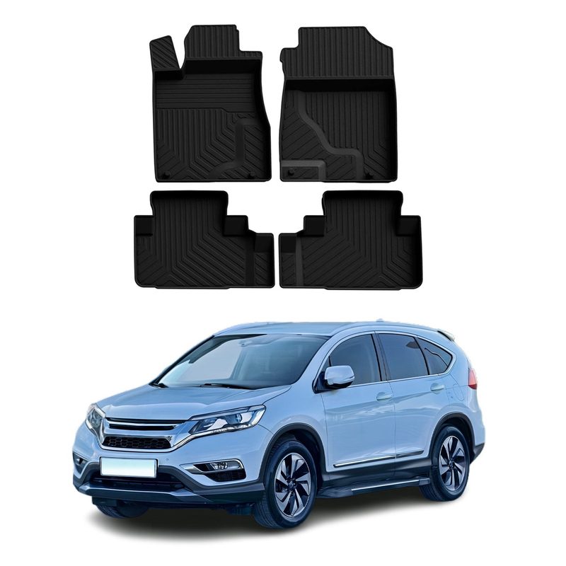2012-2016 Honda CR-V Floor Mats Liners Full Set All Weather Black