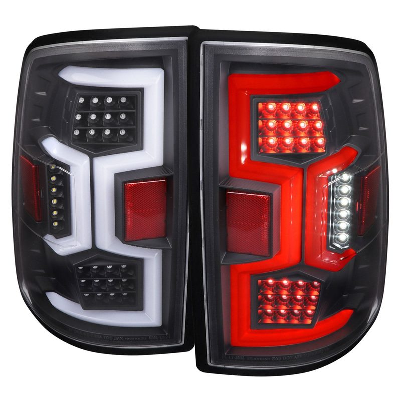 2019-2024 Dodge RAM 2500/3500 LED Signal Tail Lights Matt Black/Clear