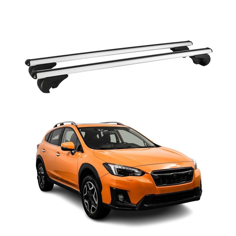 2013-2015 Subaru XV Crosstrek Roof Rack Cross Bars Silver