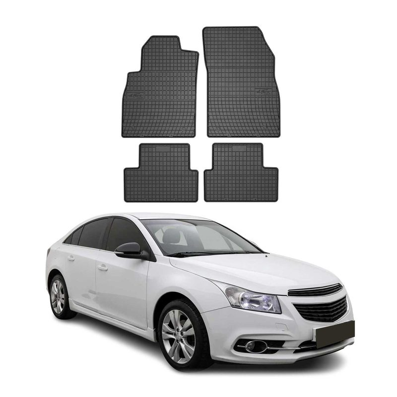 2011-2015 Chevrolet Cruze Floor Mats Liners Full Set All Weather Rubber