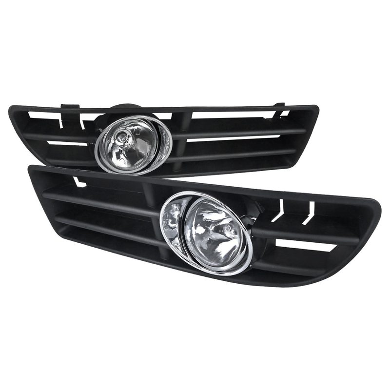 1999-2005 VW Jetta/Bora Mk4 H3 Fog Lights Kit Chrome/Clear Lens