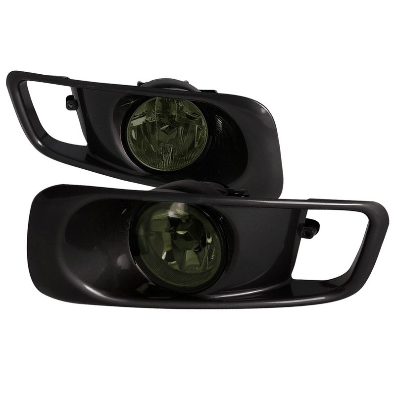 1999-2000 Honda Civic H3 Fog Lights Kit Chrome Housing/Smoke Lens