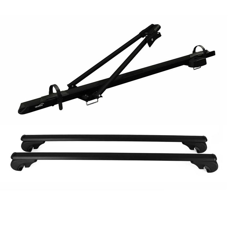 2009-2013 Subaru Forester III Bike Rack Carrier Roof Racks Set Black 3Pcs