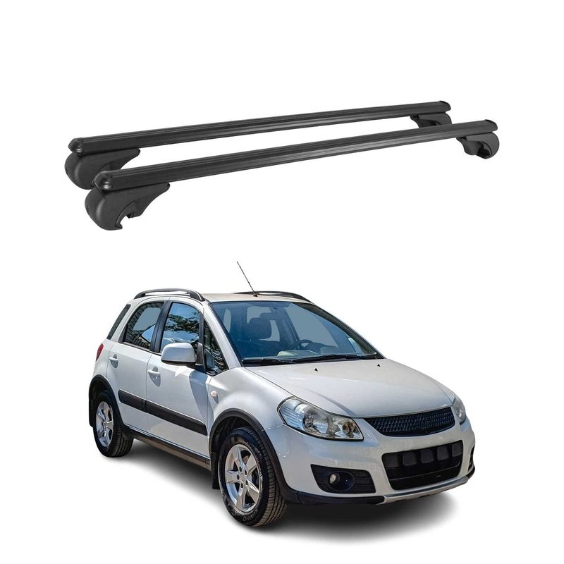 2006-2013 Suzuki SX4 S-Cross Roof Rack Cross Bars Black