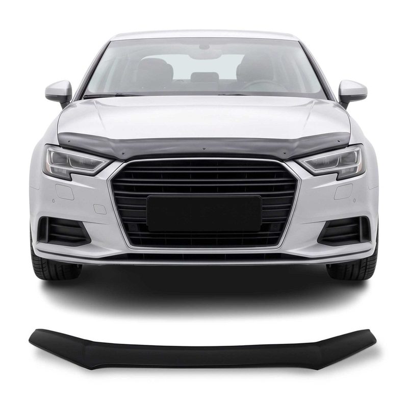 2012-2020 Audi A3 8V Front Bug Shield Hood Deflector 1 Pc Smoke
