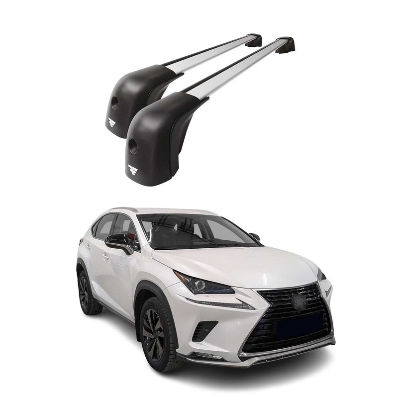 2015-2021 Lexus NX Roof Racks Cross Bars Silver
