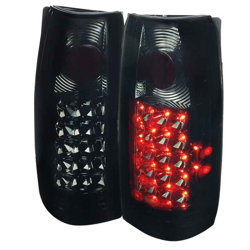 1988-2000 Chevy Silverado/Tahoe/Suburban/Sierra APC LED Tail Lights Smoke Lens