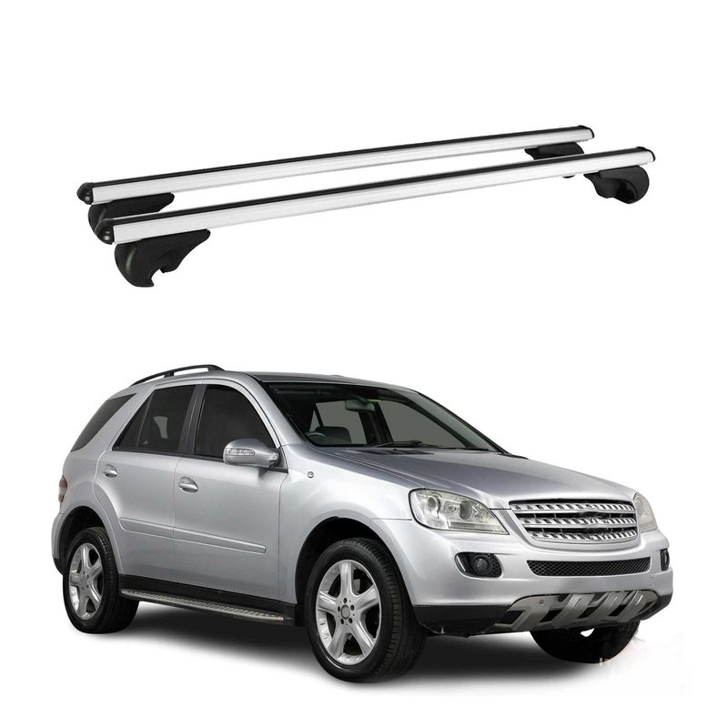 2005-2011 Mercedes M Class W164 Roof Rack Cross Bars Silver