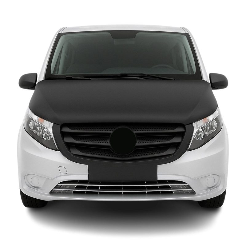 2016-2024 Mercedes Metris Car Bonnet Mask Hood Bra Vinyl Black 1Pc