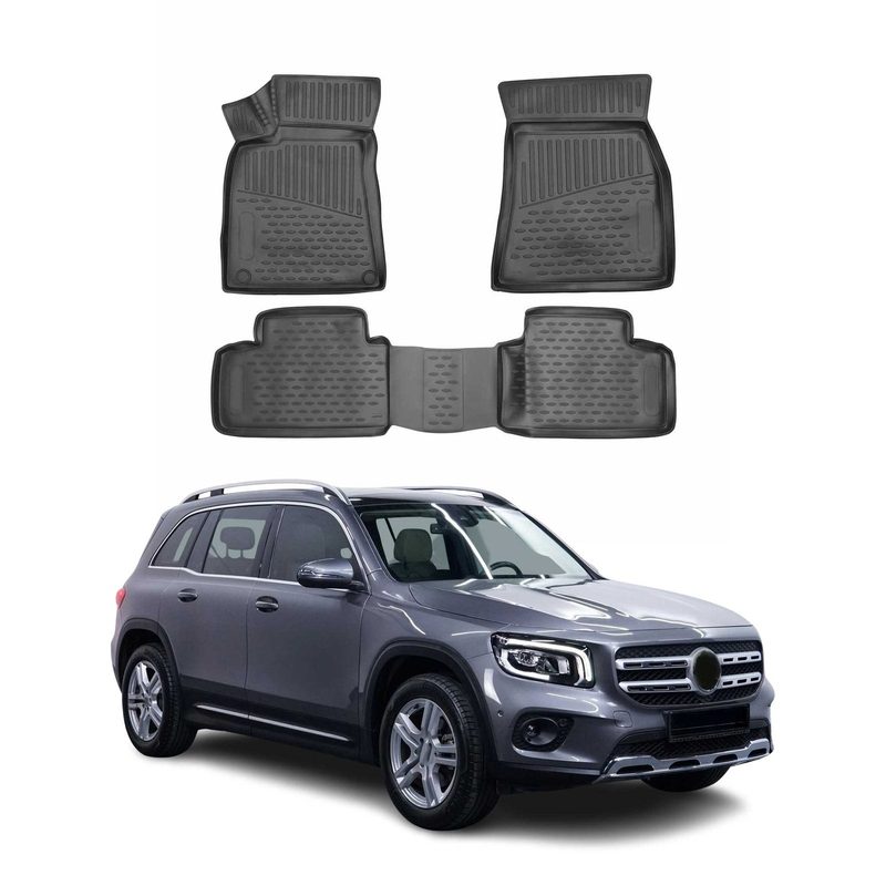 2020-2026 Mercedes GLB Class X257 Floor Mats Liners Full Set All Weather Black