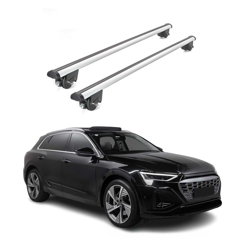 2019-2023 Audi e-tron Quattro Roof Rack Cross Bars Silver