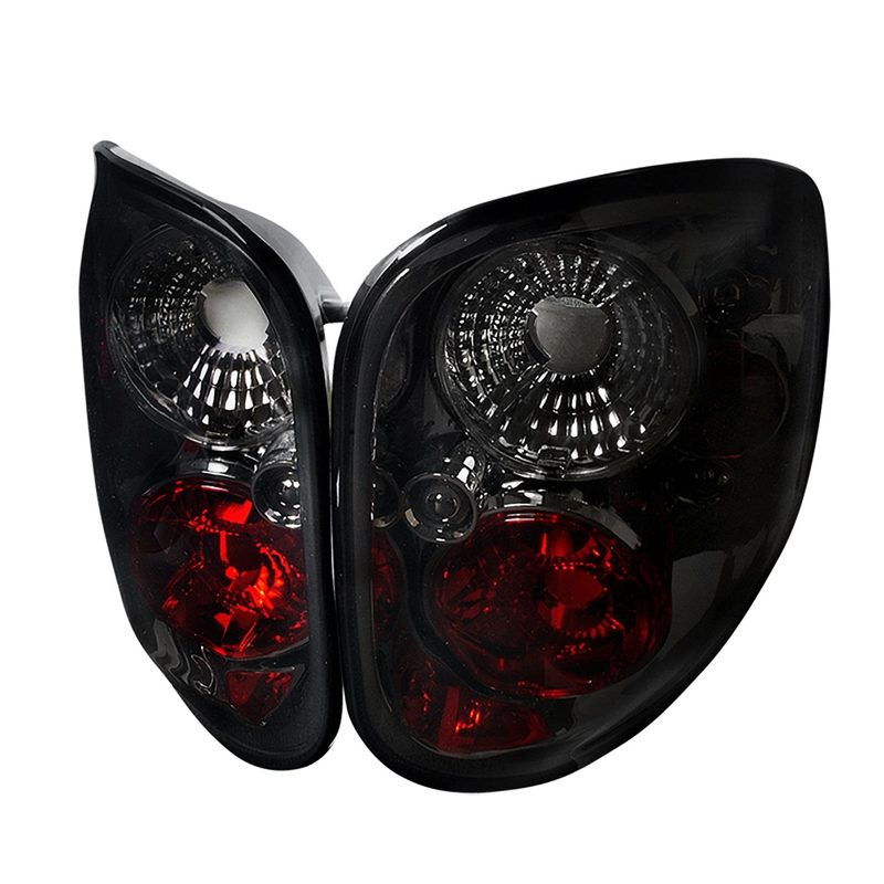 1997-2004 Ford F-150 Flareside Tail Lights Chrome Housing/Smoke Lens
