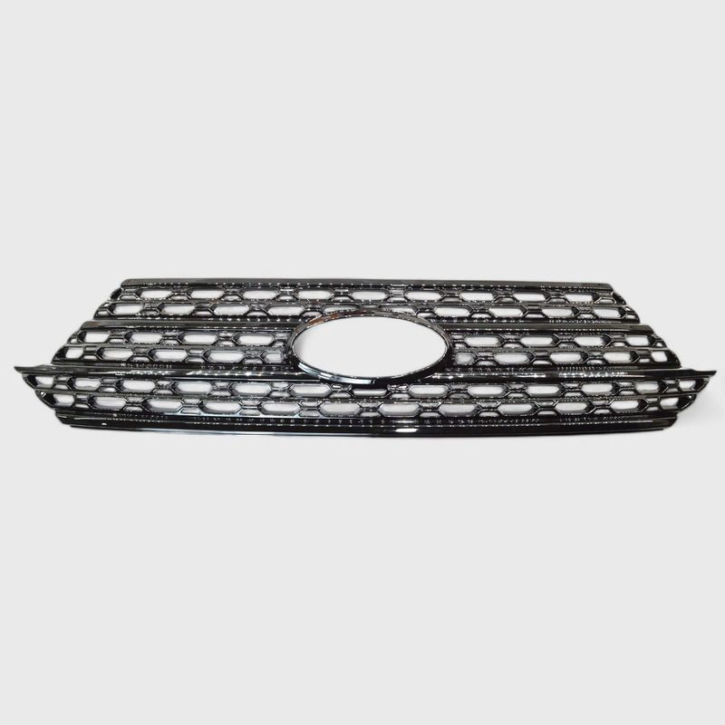 2020-2024 Ford Explorer Grille Overlay Gloss Black 1Pcs ABS Plastic