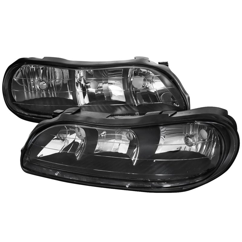 1997-1999 Oldsmobile Cutlass / Chevy Malibu / Classic Factory Headlights Black