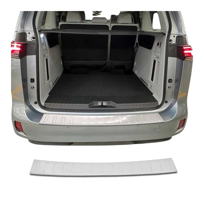 2025-2026 VW ID.Buzz Rear Bumper Sill Cover Stainless Steel Brushed 1 Pcs