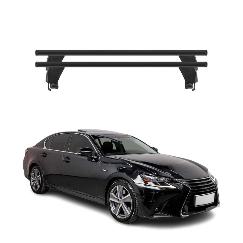 2013-2020 Lexus GS 300 350 450h Roof Rack Cross Bars Black
